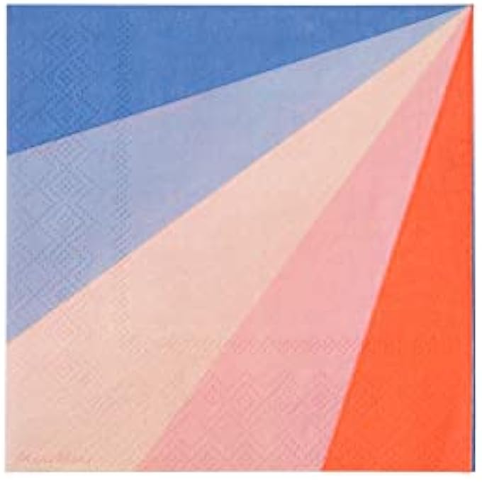 COLOUR WHEEL SMALL NAPKINS PACK OF 20BRIGHT MULTI-COLOR PARTY PAPER NAPKINS FOR BIRTHDAY, PICNIC, KIDS, ADULT, CELEBRATION, TABLE DECOR, FUN FESTIVE EVENTS - Image 2